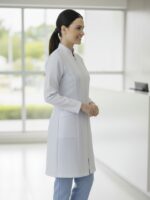 Jaleco Gabardine Gola de Padre com Zíper Feminino - Imagem 2