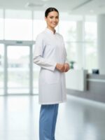 Jaleco Gabardine Gola de Padre Feminino - Imagem 2